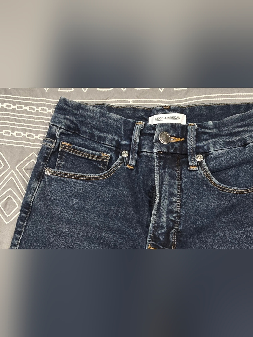 Good American Good Legs High Waisted Skinny Jeans Size 4/27 - Picture 7 of 7